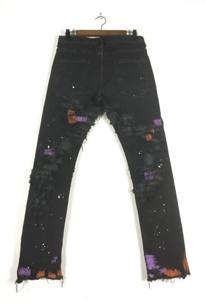 SG Destroyed Patch Black Jeans