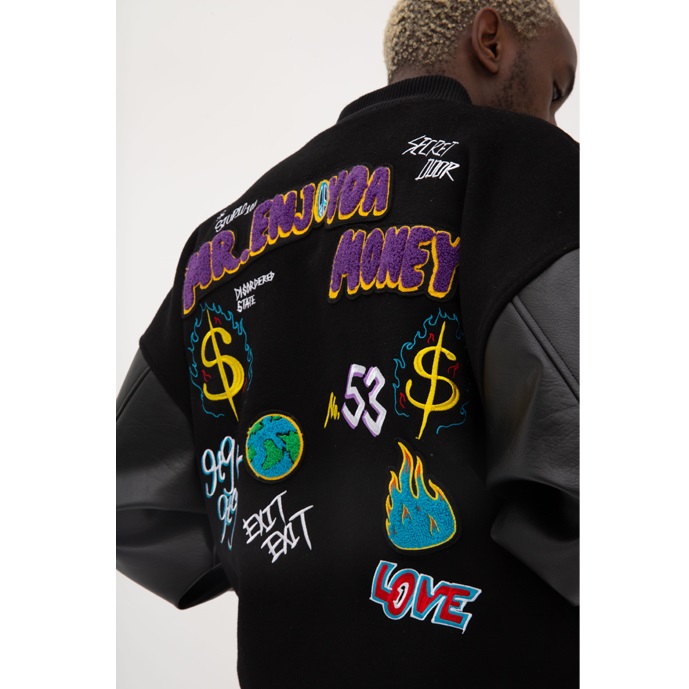 Mr Enjoy Da Money Wasted Youth Varsity Jacket – BLANK ARCHIVE