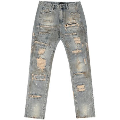D5OVE Distressed Streetwear Japanese Jeans Denim Mens