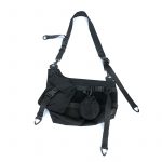 Tactical Black Techwear Sling Bag - Black Strap