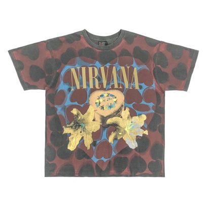 Vintage Band T-Shirt - 90s Streetwear - Nirvana Heart Shaped Box as seen on Justin Bieber