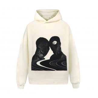 Coin of Destiny Symmetry Streetwear Pullover Off-White Graphic Hoodie