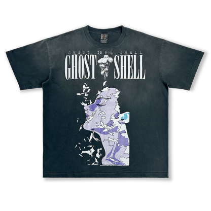 Vintage Anime Ghost in the Shell Japanese Film Streetwear T-Shirt