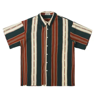 empty reference striped short sleeved shirt